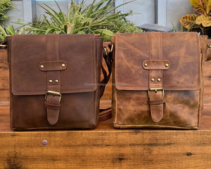 New Vintage Custom Designer Genuine Leather <b>Bag</b> for <b>Men</b> Cowhide Side <b>Bag</b> Real Leather Shoulder Crossbody Messenger <b>Bags</b> for <b>Men</b> - Product Image 3