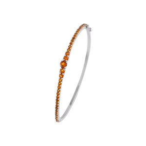Brazalete de Citrino en Plata de Ley 92.5 KLSB-20368 - Product Image 1