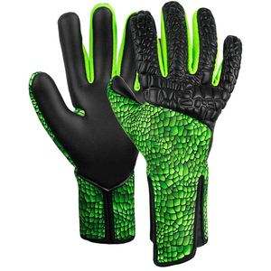 Gants de gardien de but en cuir professionnels unisexes, isolés thermiquement, avec sangle de poignet réglable, protection antidérapante des doigts - Product Image 2