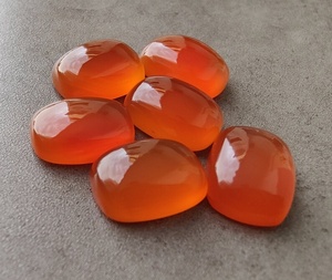 พลอยคาร์เนเลียนธรรมชาติทรงยาวแบบคูชั่น สำหรับทำเครื่องประดับ - Product Image 2