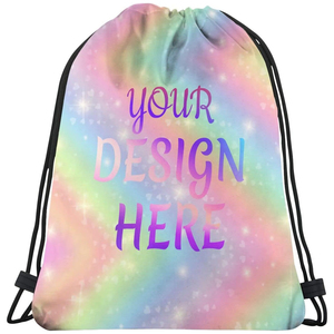 <b>Top</b> Quality Custom Folding Waterproof Drawstring Backpack Draw Gym <b>String</b> Bag for Outdoor Casual Drawstring Bags - Product Image 1