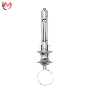 Jeringa Dental de Acero Inoxidable, Manual, Reutilizable, Instrumento Clase I, Color Plateado - Product Image 1