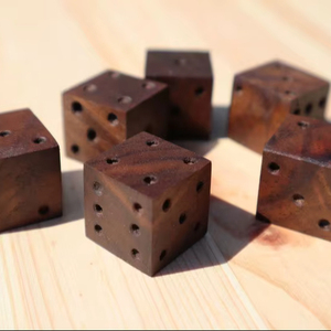Natural Wooden Polyhedral <b>Dice</b> Artisan Crafted 7-Piece Eco-Friendly Durable <b>Set</b> for Tabletop RPG Board Games Tradebyd - Product Image 1