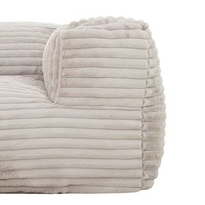 Sofá Puff de Espuma Viscoelástica de 71 Pulgadas para Sala de Estar, Sillón Reclinable de Tela Suave con Reposabrazos en Color Beige - Product Image 4