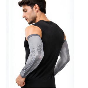 Customized Logo & Color Sublimation Print Compression Gym Fitness Arm Sleeves Breathable Outdoor Activities Cycling Arm Sleeves - Product Image 5