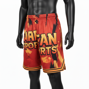 Mens Basketball <b>Shorts</b> Lightweight Polyester Mesh 150GSM Quick Dry Sublimation Print Custom Logo Workout Basketball men's <b>shorts</b> - Product Image 4