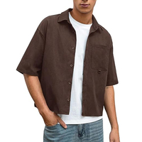 Logo personnalisé, hommes, surdimensionné, manches courtes, décontracté, léger, toile, séchage rapide, streetwear, été, OEM, en gros