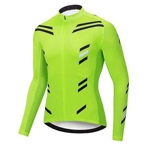 Maillot de cyclisme personnalisé par sublimation, séchage rapide, haut de gamme pour homme, manches longues, écologique, anti-UV, polyester, design personnalisé, logo sur mesure - Product Image 3