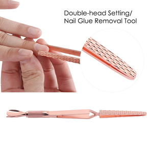Pousse-cuticules et baguettes à ongles en acier inoxydable – Outils professionnels pour le modelage des ongles en acrylique et gel - Product Image 3