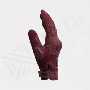 Customized Durable Outdoor Motorbike Gear Windproof PU Waterproof <b>Full</b> Finger Anti <b>Slip</b> Palm Adjustable Strap Breathable Design - Product Image 3