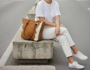 Bolso Tote de Verano de Piel Genuina con Pelo para Mujer, de Alta Gama, a la Moda, Premium LHTB-0095 - Product Image 5