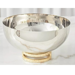 Vajilla de Tendencia para Uso Diario en el Hogar, Precio al por Mayor, Tazón con Acabado Dorado, Tazón de Metal Único para Servir Frutas - Product Image 3