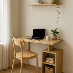 Escritorio/Mesa de Estudio para Portátil de Estilo Industrial Art Deco en Latón y Mesa Consola China Tallada a Mano con Cajón para Bodas - Product Image 1