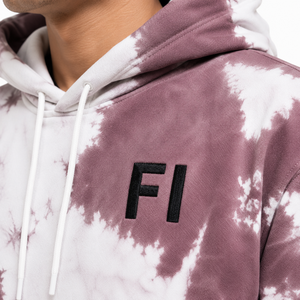 Sudadera con capucha y pantalón de chándal de felpa con hombros caídos y efecto tie-dye, 100% algodón, corte holgado, transpirable, conjunto deportivo informal, proveedor mayorista - Product Image 5