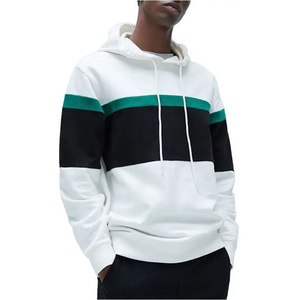 Vêtements d'hiver décontractés écologiques de haute qualité en gros, avec logo brodé personnalisé, 100 % coton polaire coupe-vent délavé - Product Image 1
