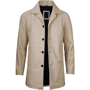 Abrigo Largo de Lana para Hombre, Cuello Alto, Color Sólido, Relleno de Algodón de Secado Rápido, Talla Grande, para Venta en Línea - Product Image 4