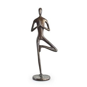 Decorative Metal Yoga Sculpture Artistic Meditation Figure For Home Temple <b>Wellness</b> Space And Yoga Studio - Product Image 1