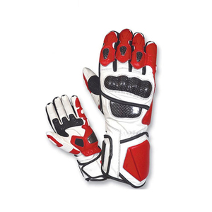 Guantes de Motociclismo de Cuero Furygan para Hombre, Protección de Fibra de Carbono, Guantes de Carreras Resistentes al Viento - Product Image 1