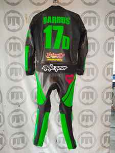 Traje de Motociclismo de Cuero Estampado Resistente al Viento |   Traje de Motocicleta para Hombre con Paneles de Ventilación para Pista y Carretera - Product Image 3