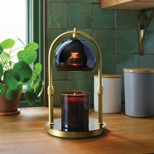 New Style Electric Candle Warmer Wood Base Black Metal Lamp Aroma Burner for Indoor Aromatherapy Tabletop Use Candle Warmer - Product Image 5