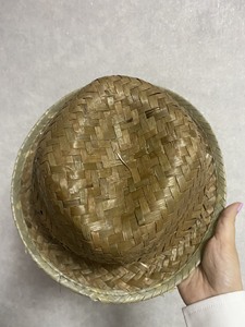 Customizable Casual Fashion Red Embroidered Unisex Natural Grass Sombrero Hats / Palm <b>Leaf</b> Cycling Sports Party Wedding Hat - Product Image 1
