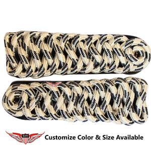 KEW High Customized Quality Grey <b>Braided</b> Epaulettes Purple Fabric Elegant Garment <b>Accessory</b> Durable - Product Image 4