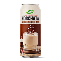 Trobico 490ml Leche de arroz sin lácteos Horchata Lata de chocolate Fabricante OEM Exportador de bebidas de Vietnam Categoría de otras bebidas