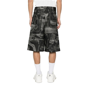 Camiseta Negra de Verano para Hombre, Transpirable, Corte Holgado, Diseño Urbano, Estampado Artístico Monocromático - Product Image 5