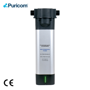 หลอดไฟฆ่าเชื้อโรคในน้ำ PURICOM แบบไฟฟ้า UV LED อัลตราไวโอเลต ได้รับการรับรองมาตรฐาน CE/RoHS ใช้ไฟ 24V DC อัตราการไหล 25 ลิตร/นาที สำหรับใช้ในบ้านทั้งหลัง - Product Image 1