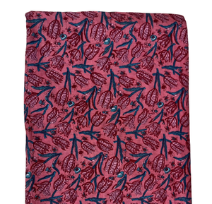 Premium Hand Block Printed Cotton <b>Fabric</b> Indian Ethnic Textile for Dresses Home Decor and Crafting - Product Image 1