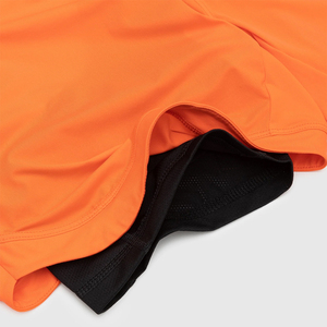 Pantalones Cortos Deportivos de Secado Rápido para Hombre, Color Naranja, con Bolsillos, Cintura Elástica, Cortos, de Color Sólido, Tejido de Punto - Product Image 4
