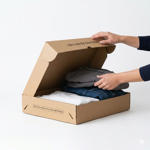 Eco-Friendly Biodegradable Recycled Corrugated Mailing Box Custom Printed Cosmetic Packaging Custom Logo Premium Beauty Gift Box - Product Image 4