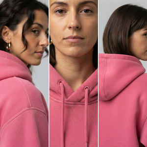 Ladies Cozy Hooded Sweatshirt Thick Warm Fleece Fabric Modern Loose Shape Long Sleeve Pullover <b>Top</b> Urban Fashion <b>Cold</b> Weather - Product Image 6