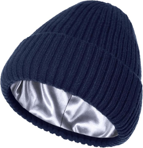 Bonnet en satin uni unisexe respirant et soyeux, personnalisable, idéal pour dormir la nuit - Product Image 6