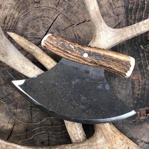 Cuchillo Ulu de Acero con Alto Contenido de Carbono Hecho a Mano por Timber Steel Enterprises, Mango de Madera, Hoja Recta Tipo Patita de Oveja para Cocina, Grosor de 0.5 mm - Product Image 3