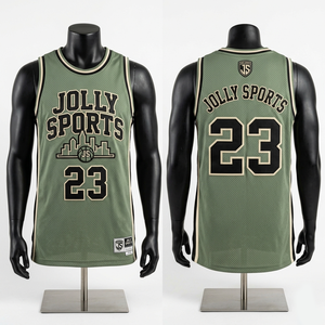 Camiseta de baloncesto para hombre, 160 GSM, malla transpirable de poliéster, panel verde, logotipo personalizado, 100% algodón, corte holgado, estampada. - Product Image 5