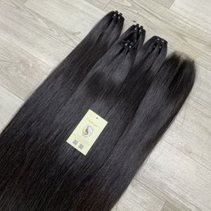 Mechones de pelo vietnamita crudo alineado con cutículas completas rectas naturales superventas extensiones de trama cabello humano con cierre HD Vietnam - Product Image 4