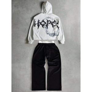 New Design Your Own Hooded Casual Solid Sport <b>Tracksuit</b> Custom Men Printing OEM Service Breathable - Product Image 1