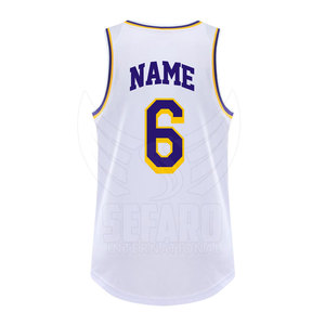 Maillot de basket-ball pour jeunes au design unique, maillot de basket-ball sur mesure, maillot de basket-ball en gros - Product Image 3