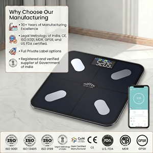 Hoffen Smart Digital Body Fat <b>Scale</b> With VA Display And App Connectivity For Personal <b>Weight</b> Monitoring - Product Image 1