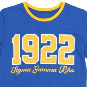Camiseta de Manga Larga Sigma Gamma Rho, Cuello Redondo, Informal, Deportiva, Cómoda, Personalizable para Equipos, OEM ODM - Product Image 2