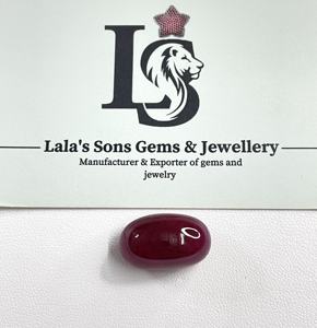 Mejor Precio, Rubí Natural 100% Cabujón, Color Rojo Rosado, 24 Quilates, Forma Ovalada, Tratado Térmicamente, Piedra de Nacimiento de Julio para Joyería - Product Image 5