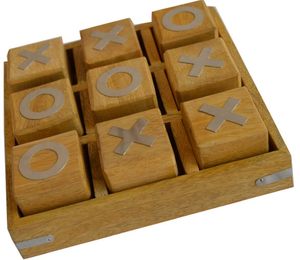 Kids Wooden Nougats and Crosses Tic Tac Toe Board <b>Game</b> Educational Pedagogical Brain Teaser <b>Puzzle</b> Classic Family Strategy - Product Image 6