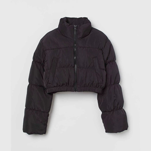 Chaquetas de Plumón con Cuello Alto para Mujer, Estilo Corto, Chaqueta Acolchada, OEM ODM, Ropa de Invierno Personalizada para Mujer - Product Image 2