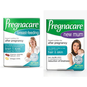 Tabletas de Lactancia Materna Pregnacare, Suplemento Multivitamínico, Vitamina C para Madres Primerizas, Cuidado Personal Postparto, Energía, Inmunidad - Product Image 1