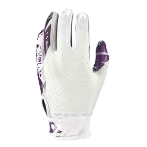 Gants de sport à doigts entiers, violet et blanc, gants de football américain, motif camouflage, polyester respirant, unisexe, toutes saisons - Product Image 3