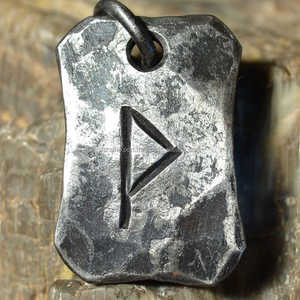 RFCrafts Norse Viking Motif Chaînes Perlées Collier Incroyable Sélénite Forgé Rune Pendentif pour Fête Symbole Chrétien Bijoux - Product Image 3