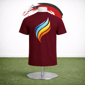 เสื้อยืดผู้ชายแฟชั่นโอเวอร์ไซส์ลำลองสไตล์สตรีท คอโอ แบรนด์ RAPID SPORTS รุ่นล่าสุด ขายส่ง รับผลิตแบบ OEM พิมพ์ลายสกรีนตามสั่ง ผ้าฝ้าย - Product Image 2