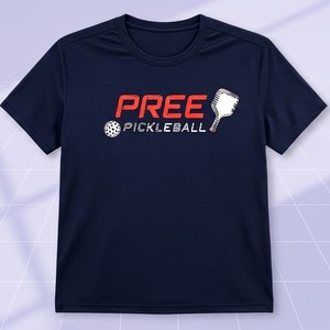 เสื้อยืดแขนสั้น Pickleball สำหรับทุกเพศ ทรงคอกลม แห้งเร็ว ระบายเหงื่อได้ดี ผลิตจากโพลีเอสเตอร์ผสมคุณภาพพรีเมียม รับสกรีนโลโก้ เสื้อผ้ากีฬา ผลิตตามแบบ OEM - Product Image 1