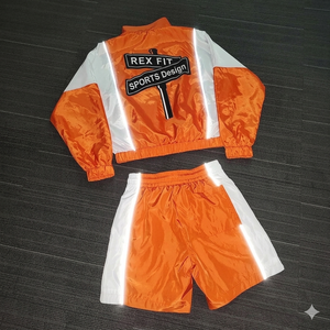 <b>Women</b> Casual Loose Sports Shorts Set Zipper Long Sleeve <b>Jacket</b> and Shorts Outdoor Windbreaker Two Piece Set - Product Image 6